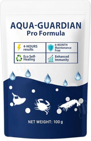 Aqua Guardian Pro Formula for Pond, Aquatic Care Powder for Pond and Aquarium, Easy Mix Water Care Support for Fish, Shrimp & Crab, Maintenance Friendly Pond Water Treatment (2 PCS) in Saudi Arabia