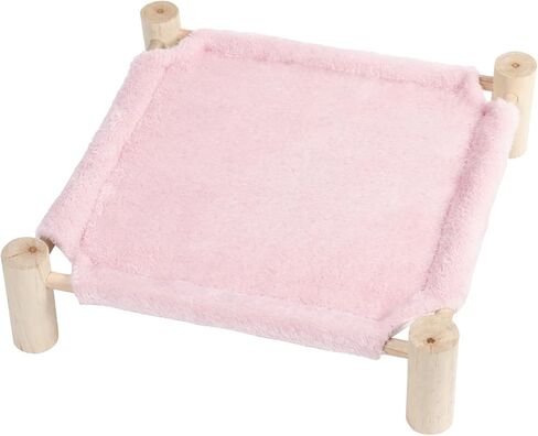 Patas Lague Cat and Dog Hammock Bed for Small Dogs, Brethable Wooden Cat Pet Rabbit Elevated Cooling Outdoor Bed Cots Furniture for Summer Arrow in Saudi Arabia
