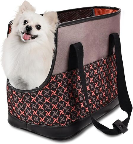 Dog Purse Carrier for Small Dogs, Soft-Sided Tote Bags with Pocket Dog Travel Supplies Portable Dog Sling with Anti-Slip Bottom in Kuwait