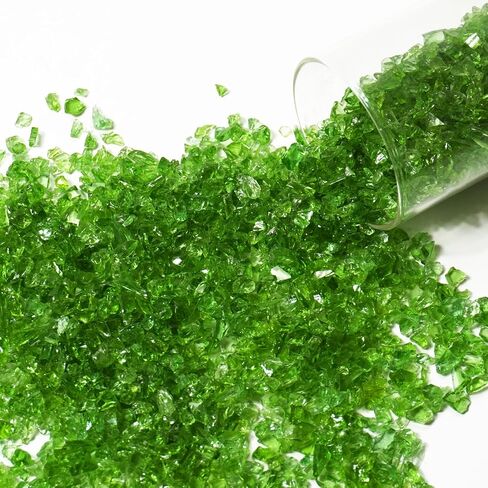 1 Lb Green,Small Crushed Sea Glass,Broken Piece Granules Crafts,Irregular Sea Glass for Vase Fillers Candle Holder Sand Pebbles,Succulent Terrarium Decor,Aquarium,Fish Turtle Tank Decorations in Saudi Arabia
