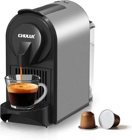 CHULUX Mini Espresso Machine for Nespresso Pod, 20 Bar Single Serve Coffee Maker, 1400W, White in Saudi Arabia