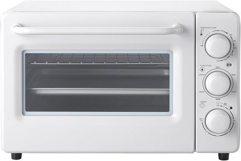 Novaspark Air Fryer Toaster Oven Combo, Retro Convection Oven Countertop,19QT Small Toaster Oven, 4-slices or 9" Pizza,Bake,Toast,Broil, Air Fry, Rapid Heating Mini Conventional Oven, Non-Stick, White in Kuwait