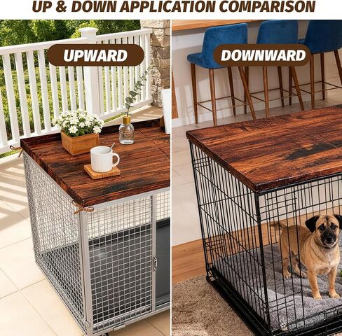 Dog Crate Topper Covers Plastic Foldable High Side Lip Dog Kennel Countertop Table Top(42" x 28") in Kuwait