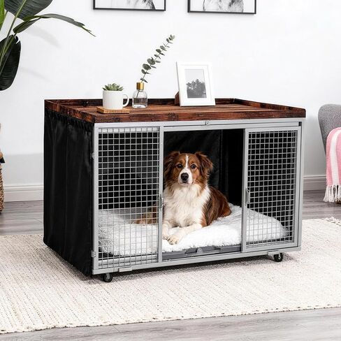 Dog Crate Topper Covers Plastic Foldable High Side Lip Dog Kennel Countertop Table Top(42" x 28") in Kuwait