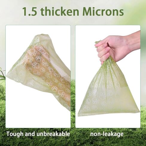 Poop Bags Rolls 256 Count - 9x13 Inches Green Thickened Leakproof Lavender scent Poo Bags for Dogs, Eco-Friendly Pet Waste Bags for Walking,Travel,Home in Kuwait
