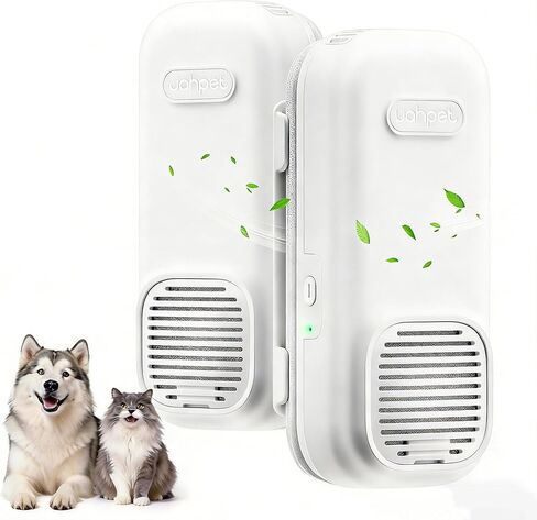 uahpet مزيل الروائح الكريهة لفضلات القطط، بدون قابس لتنقية الهواء بالأوزون، مزيل رائحة القطط بتقنية النانو لصندوق الفضلات، مزيل رائحة بدون فلتر مع سلك بطول 5 أقدام، معطر هواء آمن وهادئ لمنازل الحيوانات الأليفة in Kuwait