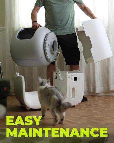 Furbulous True Odor-Free Automatic Cat Litter Box with Self-Pack and Refill System, APP Control, Self Cleaning and Packing Litter Box with Extra Large Space for 3.3-22 lbs Cats, Upgraded in Kuwait