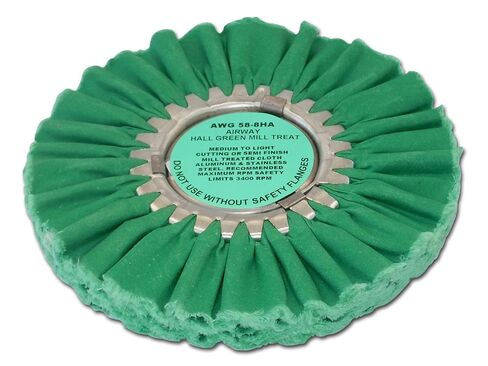 Zephyr Custom Polishing Products Airway Buffing Wheels for Industrial Polishers, Big Rigs and Lifted Trucks. Made in The U.S.A.(Final Finish - White Flannel) in Saudi Arabia