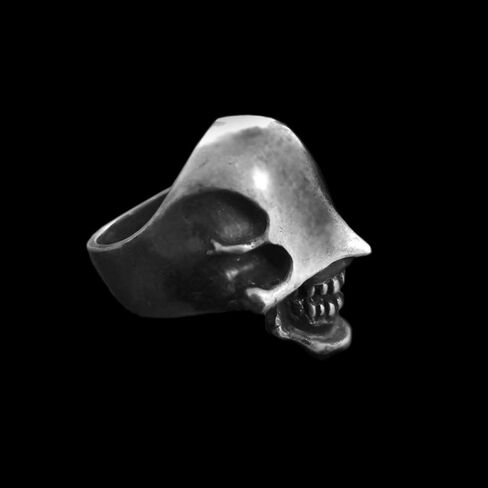 No face Skull Ring Silver Skull jewelry Faceless fighter skull ring for men in Kuwait