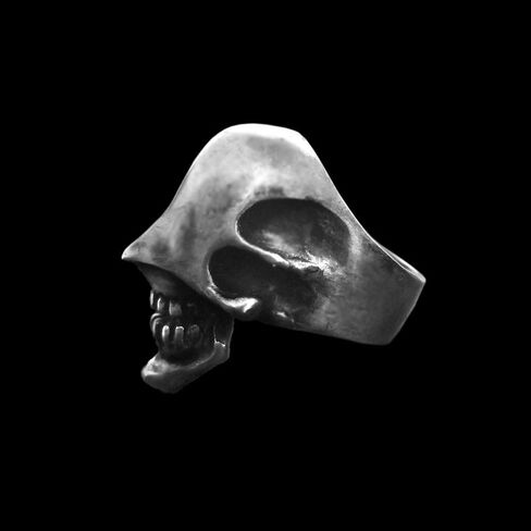 No face Skull Ring Silver Skull jewelry Faceless fighter skull ring for men in Kuwait