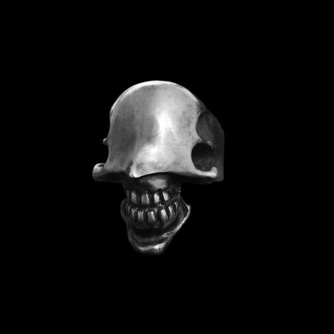 No face Skull Ring Silver Skull jewelry Faceless fighter skull ring for men in Kuwait