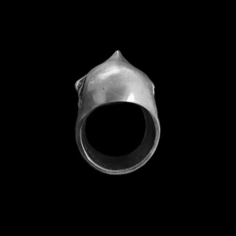 No face Skull Ring Silver Skull jewelry Faceless fighter skull ring for men in Kuwait