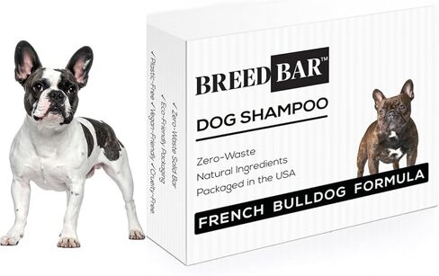 French Bulldog Shampoo & Conditioner Bar – Sensitive Skin & Fold Care, pH 6.5 Balanced with Dead Sea Minerals – Solid Dog Shampoo, 3.52 oz in Kuwait