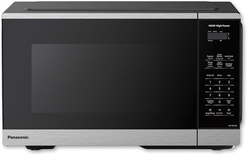 Panasonic Countertop Microwave Oven, 900W, 0.9 Cu. Ft., Sensor Cook and Reheat, 10 Power Levels, Auto Defrost, Keep Warm, Child Lock, Stainless Steel - NN-SB42QS in Kuwait