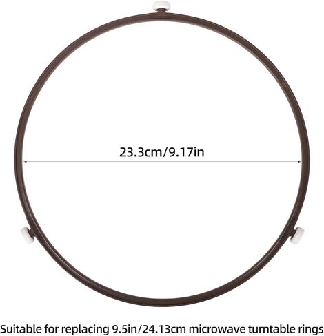 9.5in Microwave Oven Turntable Support Ring for LG/GE Models 5889W2A012F WB06X10705 MVH1670ST, Plastic Roller & Rotating Assembly Spinner Plate Holder Replacement Parts Compatible with Glass Tray in Kuwait