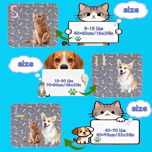 Pheromone Puppy Pads – Reusable, Washable & Leak-Proof Pet Training Pads for Dogs Cats, Anti-Slip, Home Travel (S-15.7"×23.6") in Kuwait