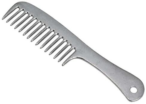 MPMH Premium Aluminum Horse Mane and Tail Comb, 9 Inches, Professional Metal Grooming Tool, Silver in Kuwait