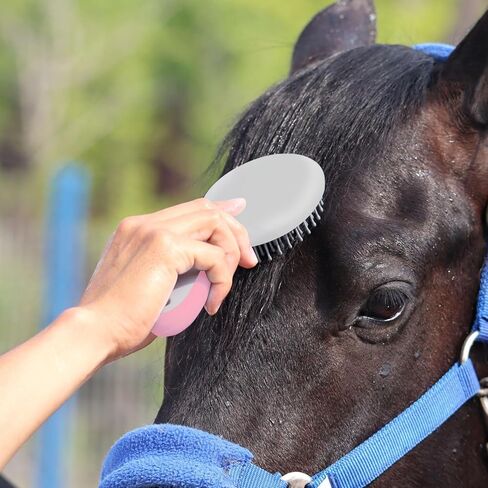 Horse Brushes for Grooming,Humanized Handle Mane and Tail Brush Professional Horsetail Comb - Horse Pet Massage Brush, Hair Ponytail Comb for Thick, Curly or Fine Equine Hair in Kuwait