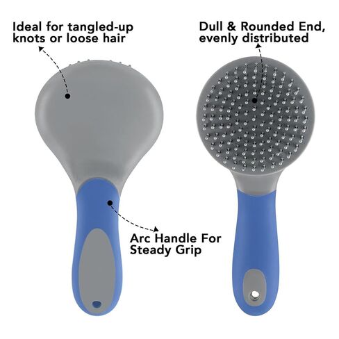 Horse Brushes for Grooming,Humanized Handle Mane and Tail Brush Professional Horsetail Comb - Horse Pet Massage Brush, Hair Ponytail Comb for Thick, Curly or Fine Equine Hair in Kuwait
