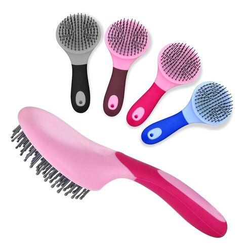 Horse Brushes for Grooming,Humanized Handle Mane and Tail Brush Professional Horsetail Comb - Horse Pet Massage Brush, Hair Ponytail Comb for Thick, Curly or Fine Equine Hair in Kuwait