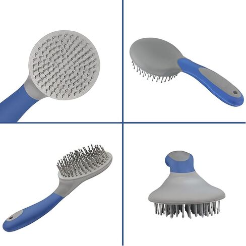 Horse Brushes for Grooming,Humanized Handle Mane and Tail Brush Professional Horsetail Comb - Horse Pet Massage Brush, Hair Ponytail Comb for Thick, Curly or Fine Equine Hair in Kuwait
