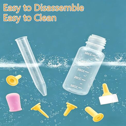 Pet Feeding Kit for Newborn Cats & Dogs | 50ml Milk Bottle + Dropper + 4 Replaceable Nipples | Kitten & Puppy Nursing Tools in Kuwait