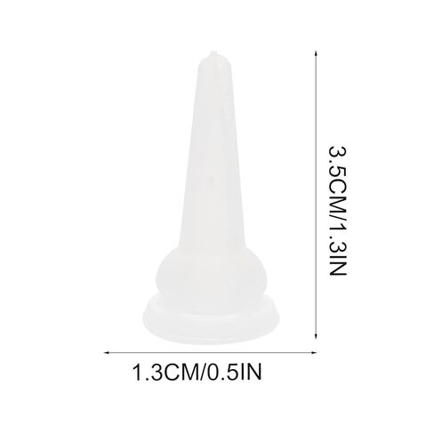 POPETPOP 40Pcs Kitten Nipples for Feeding : Silicone Pet Feeding Bottle Nipple Nursing Pacifiers for Kitten Puppy Rabbit, 1.38X0.51X0.51in (White) in Kuwait