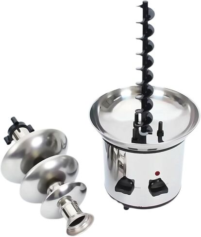 4 Tier Chocolate Fountain for Party, Stainless Steel Electric Chocolate Fondue Fountain Machine for Party in Kuwait