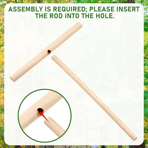 2 Pcs Crepe Spreader, 6.1 Inches x 4.7 Inches Natural Wooden T-Shaped Crepe Spatula, Wood Crepes Maker, Pancake Maker Tool for Flat Tortilla Shells in Kuwait