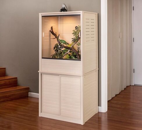 صالة وحامل New Age Pet ECOFLEX Madagascar Vertical Chameleon في خشب القيقب in Kuwait
