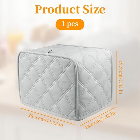 1-Pack 2 slice Toaster Cover, Polyester Fabric Quilted Two Slice Toaster Appliance Dust-proof Cover For Kitchen Small Appliance Dust and Fingerprint Protection in Kuwait