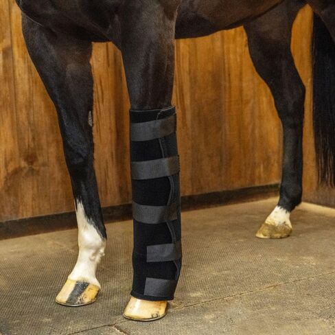 حذاء ثلج شنايدرز نيوبرين كامل الساق | علاج برد الحصان من الركبة إلى Fetlock | 5 ملم نيوبرين | ستة جيوب ثلجية | مقاس آمن قابل للتعديل | صنع في الولايات المتحدة الأمريكية | اللون أسود in Kuwait