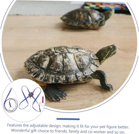 HANABASS 1pc Turtle Traction Vest for Pet Tortoises Rope Harness Reptiles Accessories Pet Hauling Leash for Reptile Walking in Kuwait
