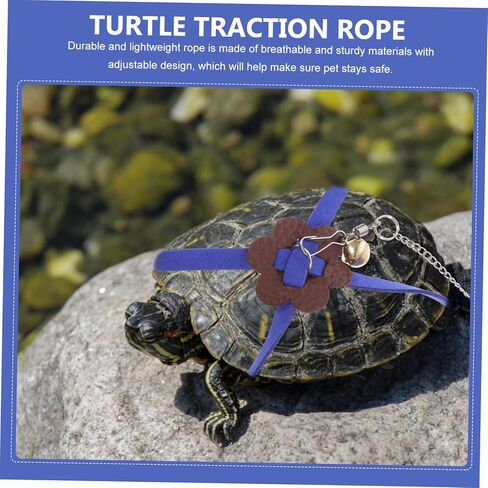 HANABASS 1pc Turtle Traction Vest for Pet Tortoises Rope Harness Reptiles Accessories Pet Hauling Leash for Reptile Walking in Kuwait