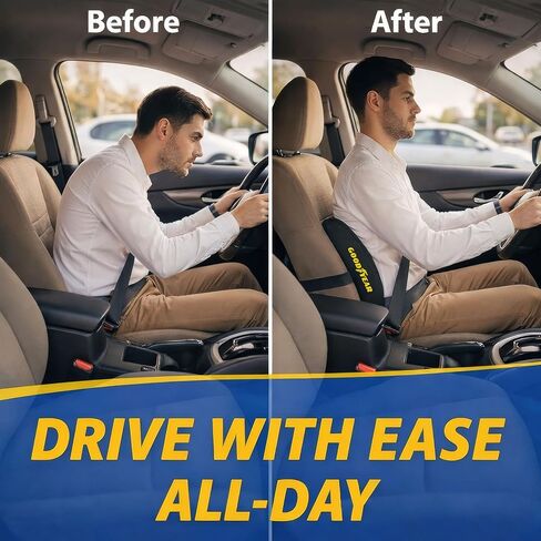 Goodyear, GY1003 وسادة دعم قطني 100% إسفنج الذاكرة النقي يساعد على تخفيف آلام أسفل الظهر شبكة مسامية in Kuwait