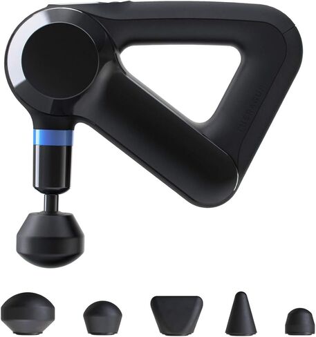 TheraGun Elite Ultra-Quiet Handheld Deep Tissue Massage Gun - Bluetooth Enabled Percussion & Personal Massager for Pain Relief in Neck, Back, Leg and Foot (Black - 5th Gen) (Black - 4th Generation) in Saudi Arabia