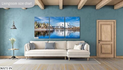 Oxbow Bend Reflection، جراند تيتون، جاكسون هول، وايومنغ - طباعة/قماش/أكريليك/معدن in Kuwait