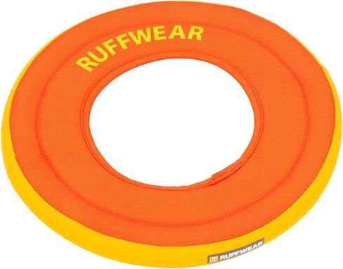 Ruffwear, Hydro Plane Dog Flying Disc, Soft Buoyant Foam Floating Fetch Toy, Lightweight Interactive Water & Snow Toy, Gentle on Teeth, Durable Year-Round Outdoor Play, Tangelo Orange, 9", Medium in Kuwait