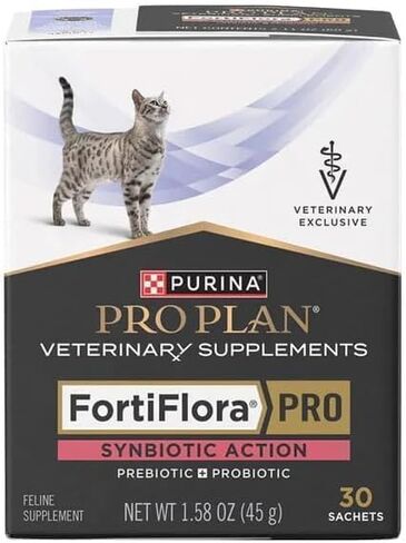 Purina Pro Plan Fortiflora PRO Synbiotic Action Feline Veterinary Supplements 30 sachets in Kuwait