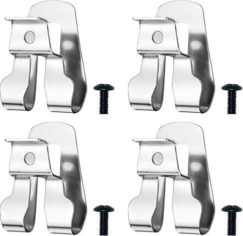8PCS Belt Clip for Ryobi, Belt Hook with Screw for Ryobi and Ridgid 18 Volt Tools 633586002, 304 Stainless Steel Tool Belt Clip,Replacement Drill Belt Clip Hook for Ryobi Makita Dewalt in Saudi Arabia