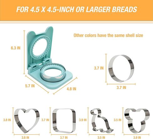 Uncrustable Sandwich Cutter Maker - Sandwich cutters for kids lunch accessories - Five shapes Crustless Sandwich sealer, Uncrustables Sandwich Maker for toddler Lunchbox and Breakfast in Saudi Arabia