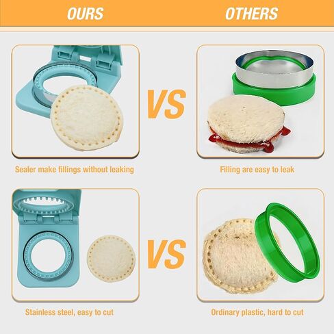 Uncrustable Sandwich Cutter Maker - Sandwich cutters for kids lunch accessories - Five shapes Crustless Sandwich sealer, Uncrustables Sandwich Maker for toddler Lunchbox and Breakfast in Saudi Arabia