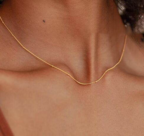 Pearl Necklaces Layered Necklace Paperclip Pearl Y Necklace for Women Vintage Multilayer Pearl Beaded Chain Link Necklace Herringbone Pendant Charm Choker Necklace Everyday Pearl Jewelry Gift in Saudi Arabia