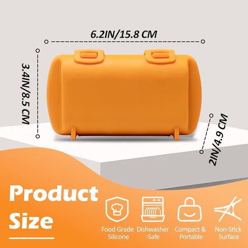 Microwave Sandwich Maker, Grilled Cheese Maker, Panini Press, Hot Dog Toaster Maker, Double-Sided Pocket Mini Pie Maker, Non Stick, Crispy and Melted in Minutes for Breakfast Sandwiches, Toasties in Kuwait