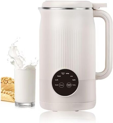 Nut Milk Juice Maker Machine, 40oz Homemade Soy, Almond, Oat, Coconut, Plant Based and Non Dairy Beverages, 8 in 1 Automatic Soybean Machine With Delay Start/Keep Warm/Boil Water in Kuwait