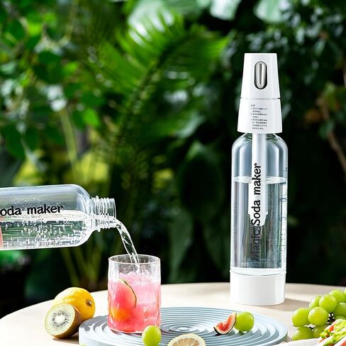 Soda Siphon 1L,Portable Sparkling Water Maker Carbonated Water Machine | for Flavored Drinks Reusable Beverages Machine Kit,Travel Soda Machine for Home & Outdoor in Kuwait