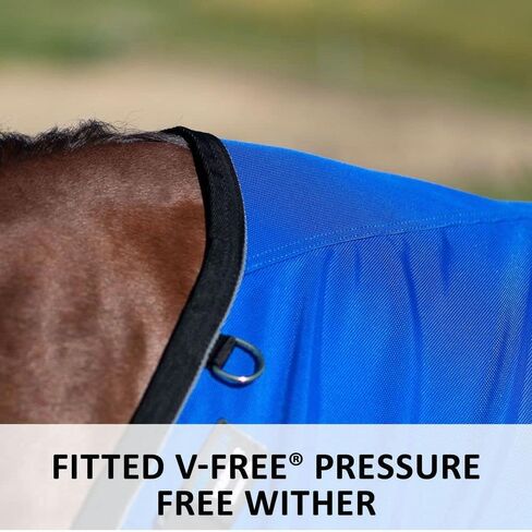 Warrior V-Free Adjusta-Fit Bellyband Horse Blanket | Wither Relief | Waterproof Horse Blanket | Multiple Warmth Level | Winter Horse Blankets in Kuwait