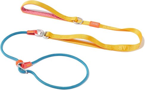 HowGo Slip Lead Dog Leash with Padded Handles | Lightweight Dog Training Leash with 360°Swivel Anti-Tangle | Heavy-Duty Lead and Collar for Large Medium and Small, No-Pull Walking (Black, 5.5FT) in Kuwait
