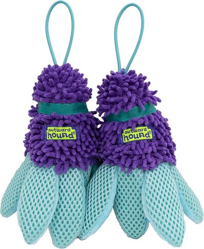 Outward Hound FlyFetch Birdie Dog Toy, Fetch or Replacement Tail for Teaser Wand, Multiple Textures, All Breeds, 5.5", 2-Pack in Kuwait