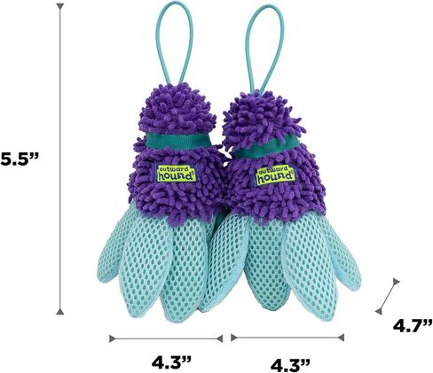 Outward Hound FlyFetch Birdie Dog Toy, Fetch or Replacement Tail for Teaser Wand, Multiple Textures, All Breeds, 5.5", 2-Pack in Kuwait